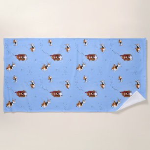 KiniArt Snorkelling Basset Beach Towel