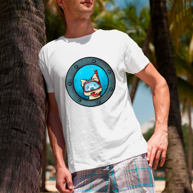 KiniArt Snorkelling Cairn T-Shirt (Creator Uploaded)