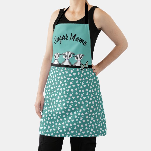 KiniArt Sugar Glider All-Over Print Apron (Insitu)
