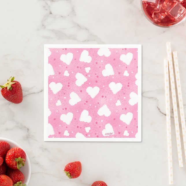 KiniArt Sweet Hearts Napkin (Insitu)