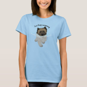 KiniArt Swimming Cairn Terrier T-Shirt