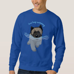 KiniArt Swimming Cairn Terrier T-Shirt Sweatshirt
