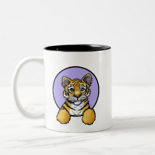KiniArt Tiger Two-Tone Coffee Mug