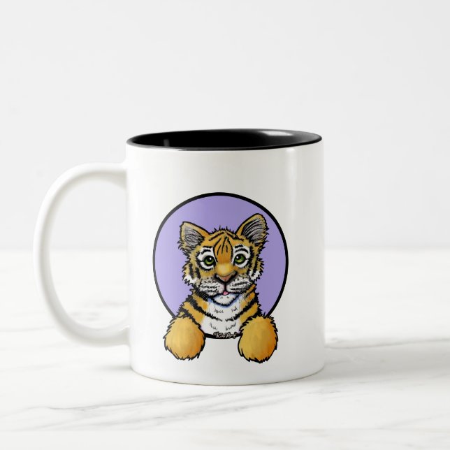 KiniArt Tiger Two-Tone Coffee Mug (Left)