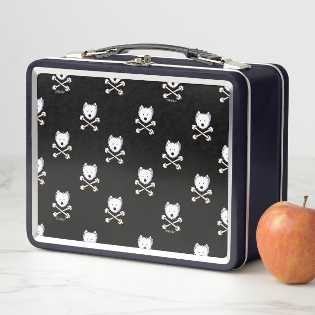 KiniArt Torrid Westies Crossbones Lunchbox (In Situ)