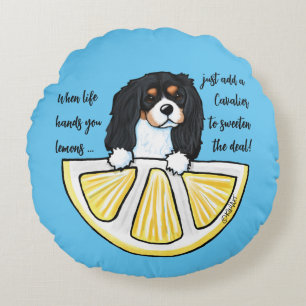 KiniArt Tricolor Cavalie Life Lemons Accent Pillow