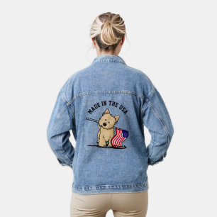 KiniArt USA Cairn Terrier Denim Jacket