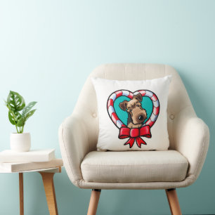 KiniArt Welsh Terrier Christmas Décor Cushion