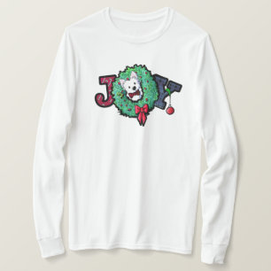 KiniArt Westie Boy Christmas Joy T-Shirt