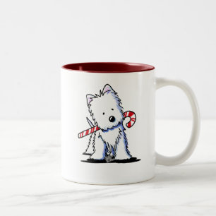KiniArt Westie Candy Cane Cutie Mug