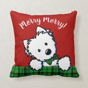 KiniArt Westie Christmas Cushion