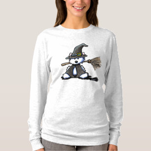 KiniArt Westie Dog Witch T-Shirt