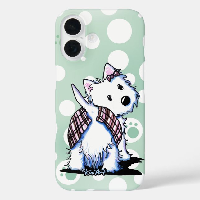KiniArt Westie Dressed To Kilt  Case-Mate iPhone Case (Back)