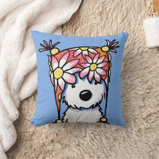 KiniArt Westie Floral Hat Cushion