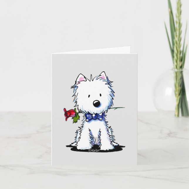 KiniArt Westie Gent Card (Front)