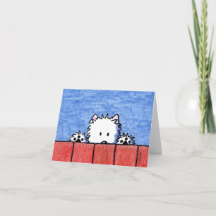 KiniArt Westie Greeting Card