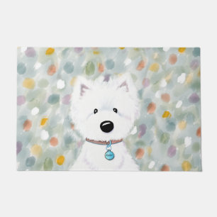KiniArt Westie Impressions Doormat