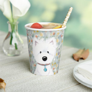 KiniArt Westie Impressions Paper Cups
