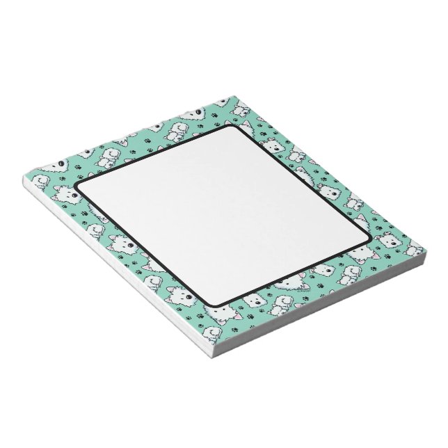KiniArt Westie Lover Notepad (Angled)