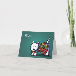 KiniArt Westie Mother's Day Card