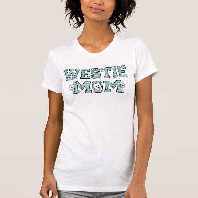 KiniArt Westie Mum T-Shirt (Front)