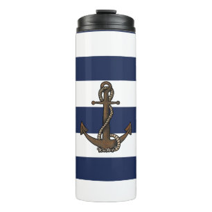 KiniArt Westie Nautical Thermal Tumbler