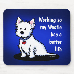 KiniArt Westie Parent Mouse Pad