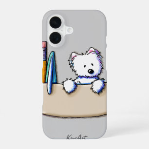 KiniArt Westie Pocket Protector iPhone 16 Case