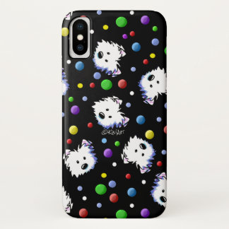KiniArt Westie Polka Dot iPhone X Case