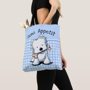 KiniArt Westie Terrier Tote Bag