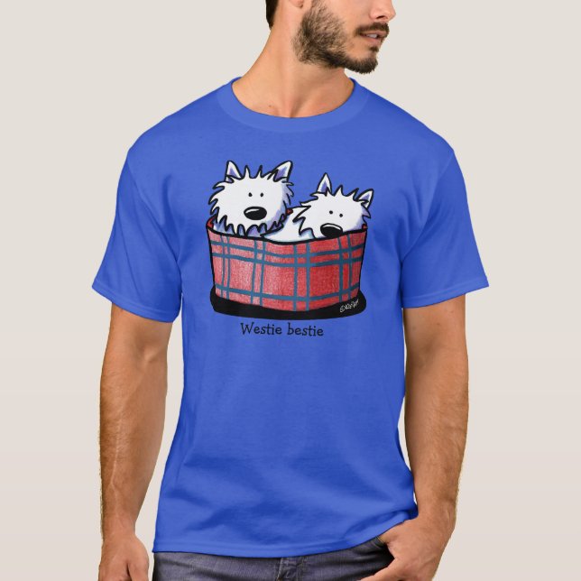 KiniArt Westie The Dog T-Shirt (Front)