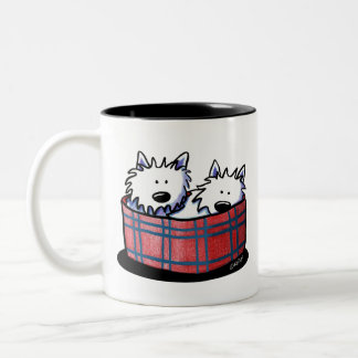 KiniArt Westie The Dog Two-Tone Coffee Mug