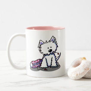 KiniArt Westie The Dog Two-Tone Coffee Mug