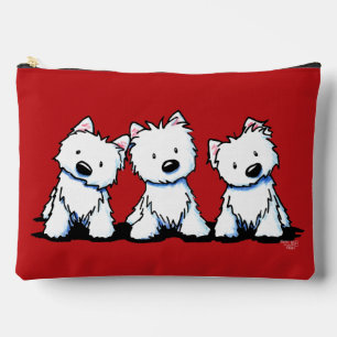 KiniArt Westie Trio Accessory Pouch