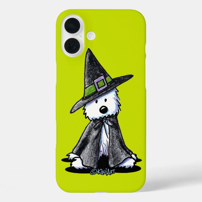 KiniArt Westie Witch Case-Mate iPhone Case (Back)