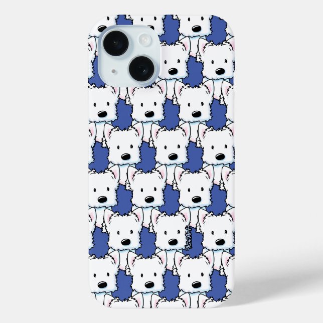 KiniArt Westies Case-Mate iPhone Case (Back)