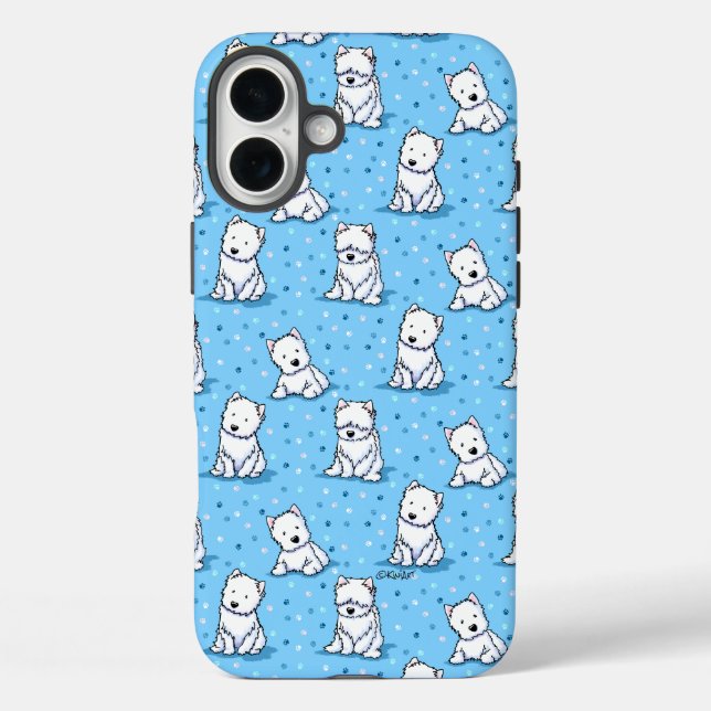 KiniArt Westies Case-Mate iPhone Case (Back)