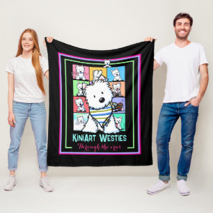 KiniArt Westies Eras Fleece Blanket