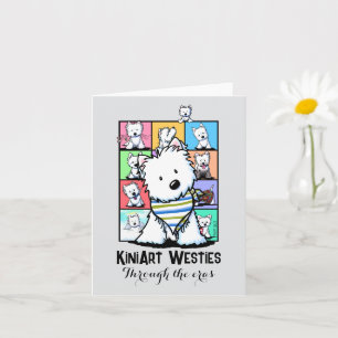 KiniArt Westies Eras Folded Greeting Card
