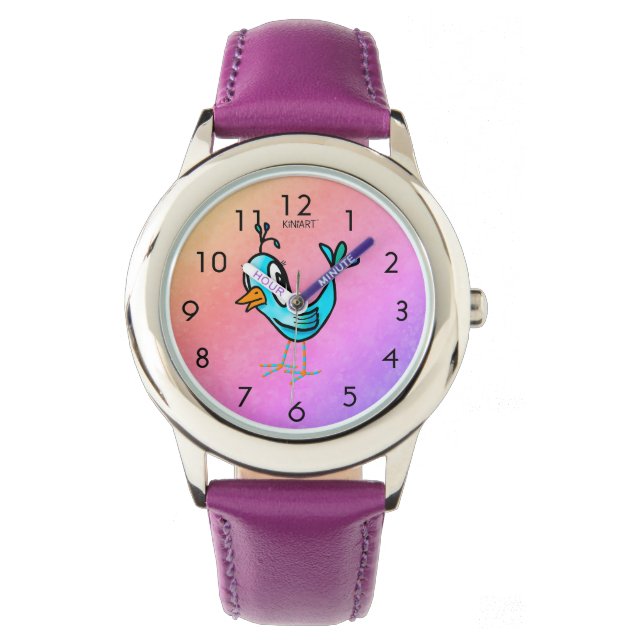 KiniArt Whimsical Little Bird Watch (Front)