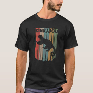 Kinkajou Retro Vintage Stripes Exotic Animal Zool T-Shirt