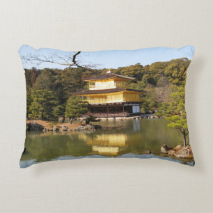 Kinkaku-ji 金閣寺 Temple of the Golden Pavilion Decorative Cushion