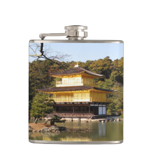 Kinkaku-ji 金閣寺 Temple of the Golden Pavilion Hip Flask