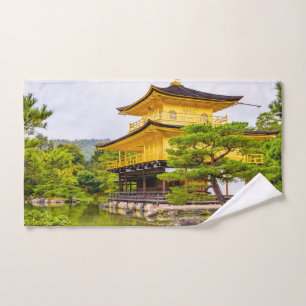 Kinkaku-ji, golden pavilion, Kyoto Bath Towel Set
