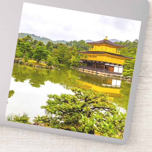 Kinkaku-ji Or Golden Pavilion And Pond, Kyoto (Detail)