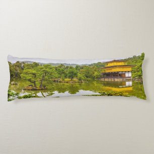 Kinkaku-ji or golden pavilion and pond, Kyoto Body Cushion