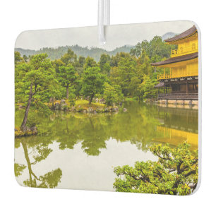Kinkaku-ji Or Golden Pavilion And Pond, Kyoto Car Air Freshener
