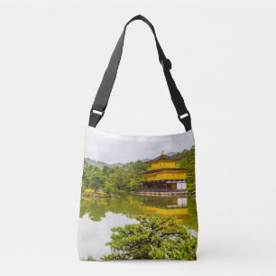 Kinkaku-ji Or Golden Pavilion And Pond, Kyoto Crossbody Bag
