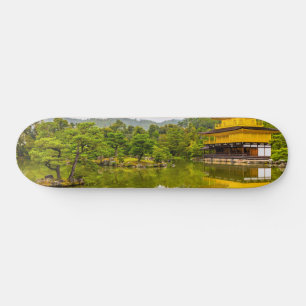 Kinkaku-ji Or Golden Pavilion And Pond, Kyoto Skateboard