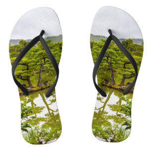 Kinkaku-ji Or Golden Pavilion And Pond, Kyoto Thongs